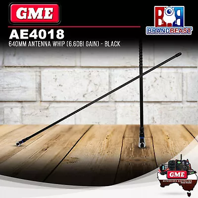 GME AE4018 UHF Fibreglass Antenna Whip Black 6.6Dbi • $45.84