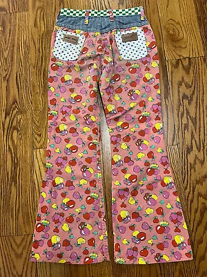 RARE Vtg 60's Hippie USA Wrangler Peter Max Bell Bottom Jeans Sz 9/10 • $499.99