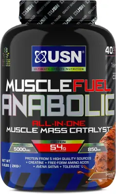 £42.49 • Buy USN Muscle Fuel Anabolic Chocolate All-in-one Protein Powder 2 Kg (Pack Of 1) 