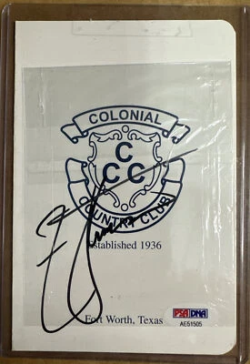 $59.99 • Buy Zach Johnson Autographed Scorecard - PSA Authentication 