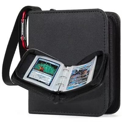 Small 1 Pocket Trading Card Binder 80 Pockets Mini Card Album Book With 40 R... • $17.31