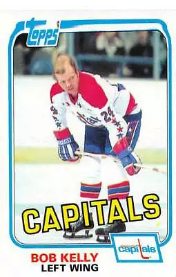 1981-82 Topps #Ell9 Bob Kelly NM-MT Capitals J2M • $1.29