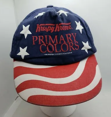 Vintage 1998 Krispy Kreme Primary Colors Stars Stripes Flag Snapback Hat *RARE* • $19.99