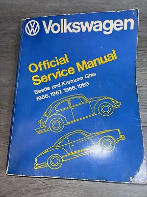 VW Volkswagen Beetle & Karmann Ghia Official Service Manual 1966 1967 1968 1969 • $49.99