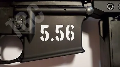 (3) 5.56 VINYL DECAL AR 15 Airsoft MSR Lower Magwell Sticker Tactical Gear • $4.69