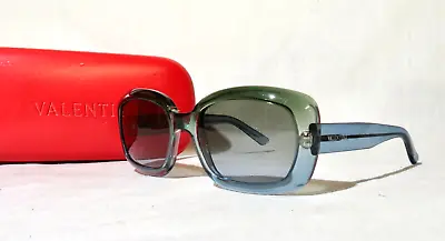 VINTAGE Valentino Italy Mod. 5153 Sunglasses Blue/Green Ombre Great Condition! • $79.99
