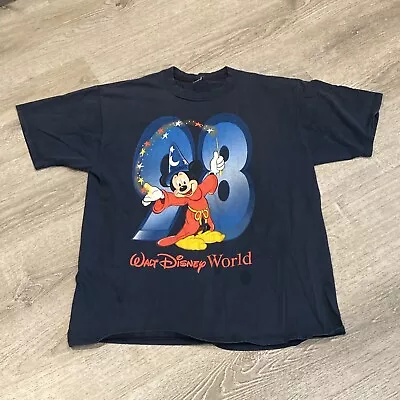 $18 • Buy Vintage Walt Disney World Shirt 90s Mickey Mouse Fantasia 1998 XL?