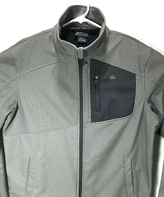 Snozu Performance Jacket Mens Size Large L Front Zip Olive Green EUC • $18.77