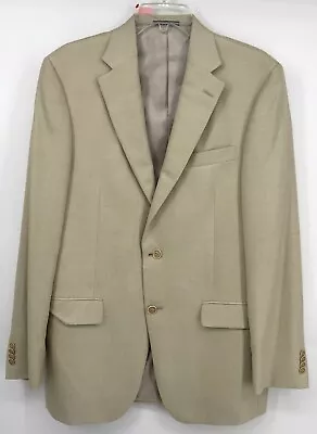 Vintage Hart Schaffner Marx Large Suit Jacket 40L Tan • $39.99