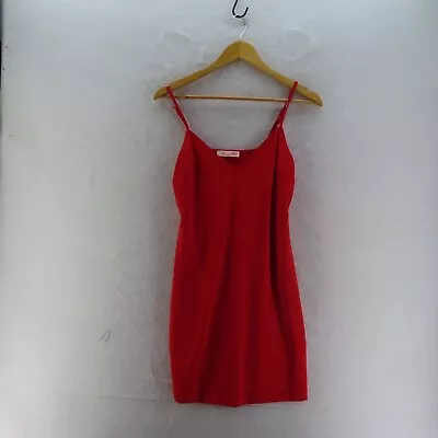 ALANNAH HILL Womens Size 8 Red Sleeveless Slip Dress With Matching Belt • $42.50