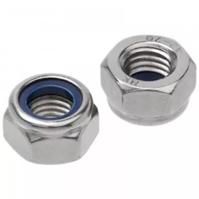 M3 M4 M5 M6 M8 M10 M12 Hex Nyloc Nut S Nylon Insert Stainless Steel G304 Coarse • $137