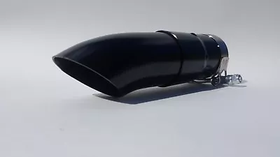 2.0 Inlet  BLACK Shorty Short Moto GP EXHAUST MUFFLER Stubby 2' Inch Black  • $59.99