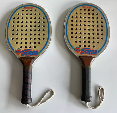 Vintage Pair Marcraft Sorba Doug Russell Pro APTA Paddle Ball Racquets • $31.45