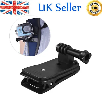 Backpack Clip Clamp Mount For GoPro Hero 6/5/4/3+ Xiaomi Yi Action Camera Y7J3 • £5.22