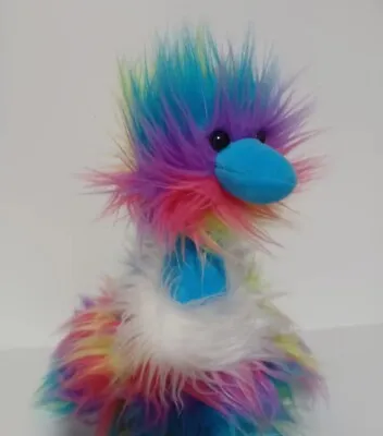 $12.50 • Buy Wishpets Rainbow Colored Ostrich 2018 Plush Stuffed Bird