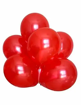 12 Inch Latex Plain Balloons Red Wedding Birthday Hen Party Free P&P UK Seller • £2.39