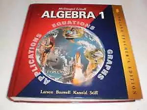 Algebra 1 (in TE) - Hardcover By Ron Larson - Acceptable N • $11.78