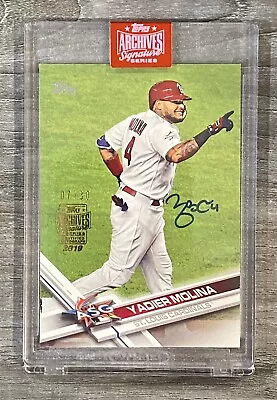 2019 Topps Archives Signature Series Yadier Molina Autograph Card #7/30 Auto • $499.99