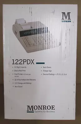 Monroe 122PDX Printing Calculator [26B] • $129.99