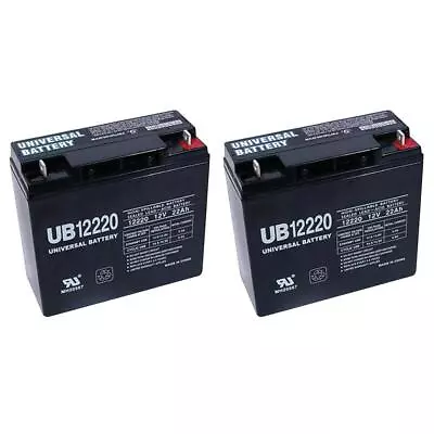 UPG 2 Pack - UB12220 REPLACEMENT HR22-12 Battery - 22 Amp Hour - 12 Volt • $129.99