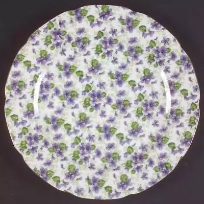 Lefton Violet Chintz Luncheon Plate 1155277 • $29.99