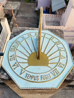 Sundial Clock With PolisNauticalMart Brass Garden Sundial Clock - 8.5” Diameter • £75.17