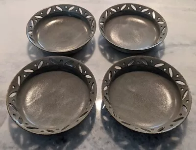 Vintage Set Of 4 Japanese Stoneware Pottery 6  Bowls Dishes Hallmarked Fine Grey • $84