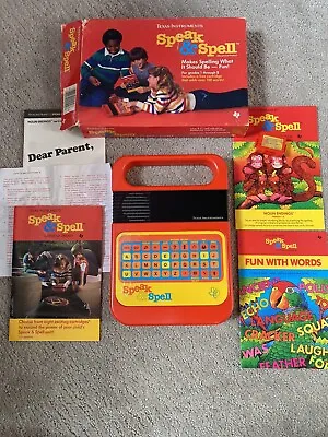 Texas Instruments Speak & Spell Vintage 1984 With 1 Cartridge • $55