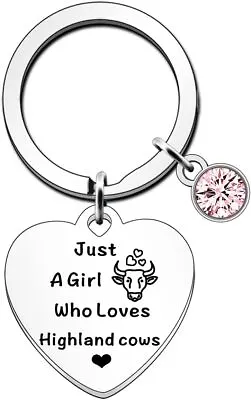 JETTOP Highland Cow Gifts For Girl Women Just A Who Loves Cow... • £11.90