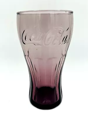 Vintage McDonald's Coca Cola Coke Purple Glass 16oz Drinking Glasses Tumbler • $7.97