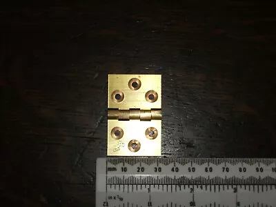 £7.55 • Buy Hinges 32 X 48mm Solid Brass Bureau Flap Backflap Box Chest Lid SINGLES