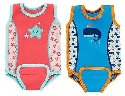 MOTHERCARE Baby Wetsuit Warmer Swimsuit Boys Girls Sunsuit Swim Nappy UPF50+  • £7.99