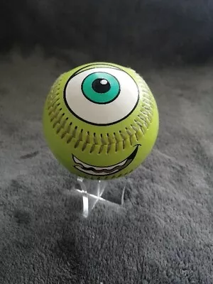 Disney Pixar Monsters Inc Mike Wazowski Baseball Ball Collectible Green • £16.99