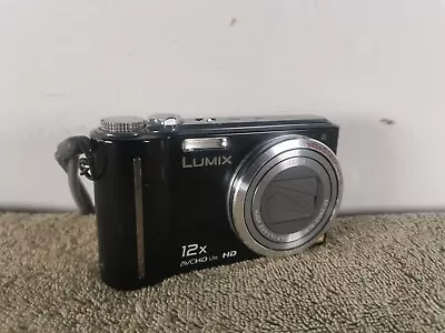 Panasonic LUMIX DMC-TZ7  Digital Camera - Black Tested *issue* • £1.04