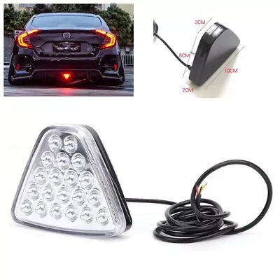 Clear Strobe Red 20 LED Lamp Triangle #C Rear Bumper Tail 3rd Brake Light IN NIS • $36.20