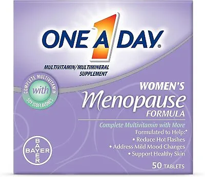 One A Day Women's Menopause Multivitamin Addresses Menopause Symptoms 50 Count • $19.18