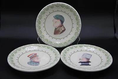 2006 Pfaltzgraff Circle Of Kindness Set Of 3 Topsy Turvy 6.25  Appetizer Plates • $12