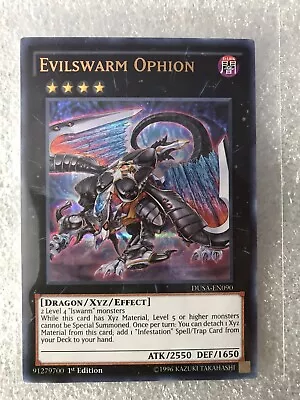 YuGiOh Evilswarm Ophion - DUSA-EN090 - Ultra Rare 1st Ed. • $5