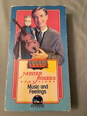 Mister Rogers Neighborhood: Music & Feelings 1986 VHS Tape Tested W Sleeve • $39.99