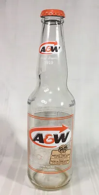 A&w Root Beer Glass Bottle 342 Ml Bilingual From Canada With Cap • $3.68