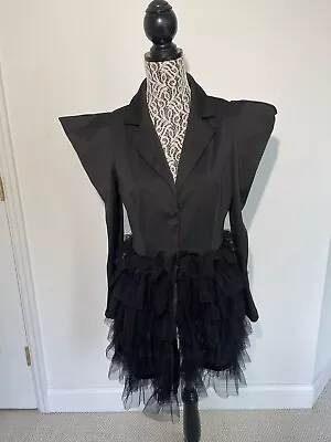 £58.69 • Buy Punk Rave Women Gothic Riding Jacket Coat Black Mesh Tiered Steampunk Victorian