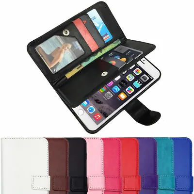 $3.25 • Buy Wallet Magnetic Flip Stand PU Leather Case For Apple IPhone 5 SE 6 6S Plus 7 8 X