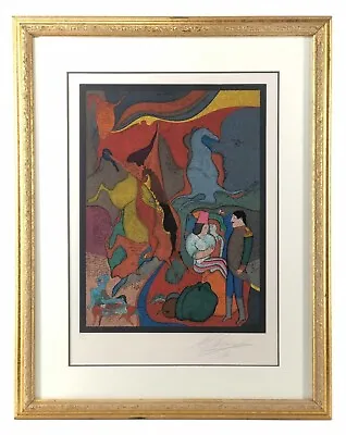 Mihail Chemiakin Signed Framed Lithograph CIRCUS PERFORMERS. Rare • $860