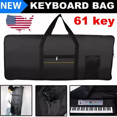 Portable 61-Key Keyboard Electric Piano Padded Case Gig Bag For YAMAHA CASIO USA • $31.49