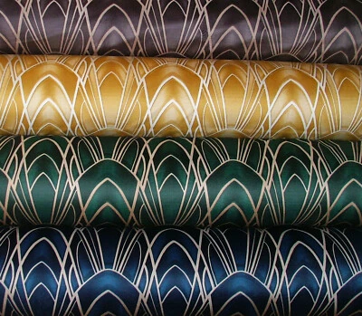 £17.99 • Buy Chrysler Art Deco Soft Plush Velvet Fabric Curtain Upholstery Settee Cushion Use