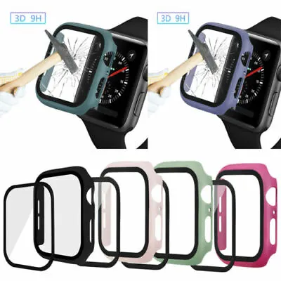 $8.99 • Buy For Apple Watch 6/5/4/3/2/SE IWatch Tempered Glass Screen Protector 38/42/4044mm
