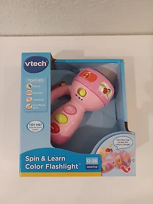 VTech Spin And Learn Color Flashlight Toy Pink NWT New In Box • $14.95