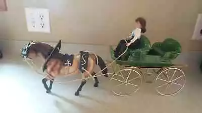 Breyer #1483 Haflinger Highland Dun Pony W/ HARNESS-Carriage & Doll NOT Included • $29.99