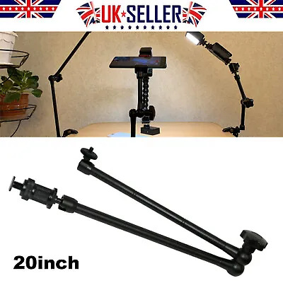 20  Articulating Magic Arm + Super Clamp Crab For DSLR Camera LCD Monitor LED • £17.47