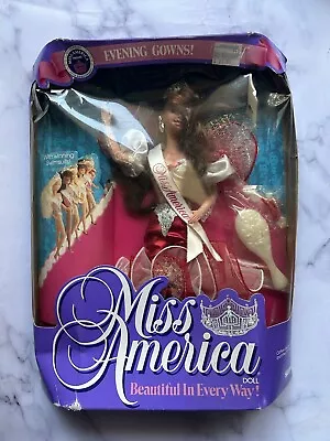 Vintage 1991 Kenner Miss America Evening Gown Raquel Doll • $19.95